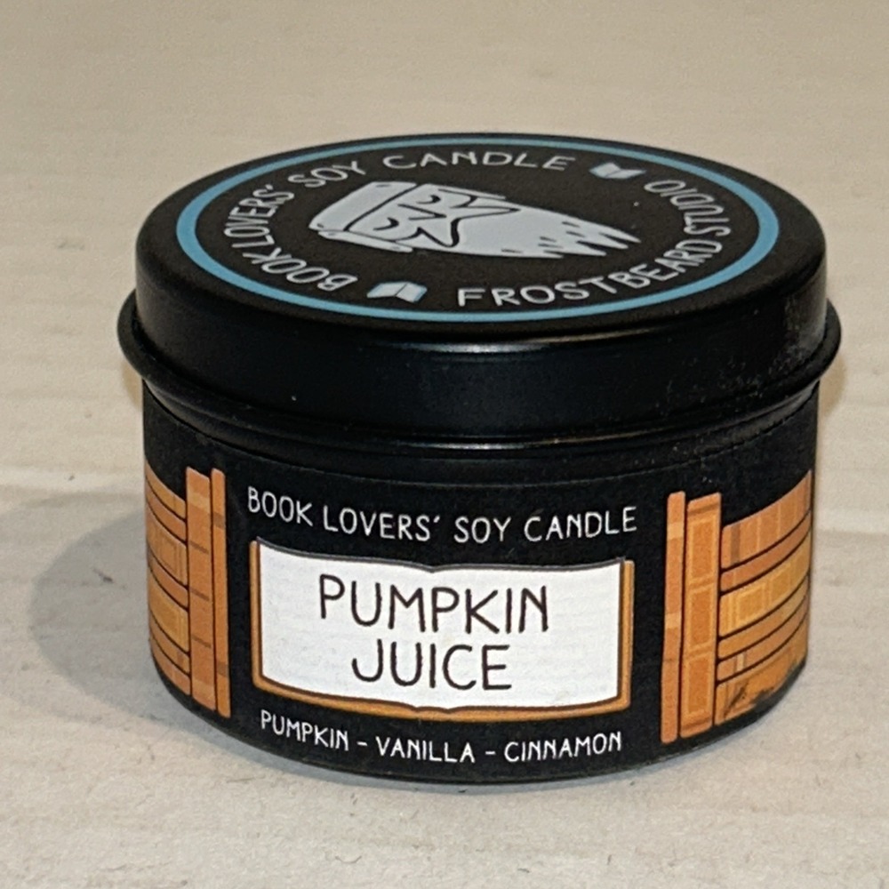 Frostbeard Studios Book Candle "Pumpkin Juice" Halloween Fall‎ Spices New A2
